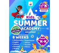 Kids Summer Academy by ArgoPrep - PreK to K: 8 Weeks of Math, Reading, Science, Writing, Logic, Fitness and Yoga | Online Access Included | Prevent Summer Learning Loss