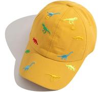 Kids Summer Baseball Cap Dinosaur Cap Breathable Comfort Cotton Sun Hat Outdoor Hat Adjustable Baseball Cap for 2-6 Years Boy Girl Baby Golf Cap Sports Snapback Cap Anti-Uv Summer Hat