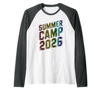 Kids Summer Camp 2026 Camping Chaos Coordinator Squad Nurse Raglan Baseball Tee