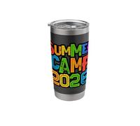 Kids Summer Camp 2026 Camping Host Director Vibes My Besties Stainless Steel Insulated Tumbler