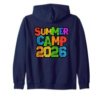 Kids SUMMER CAMP 2026 Camping Host Director Vibes My Besties Zip Hoodie