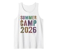 Kids Summer Camp 2026 Camping Host Staff Vibe Besties Cousin Tank Top