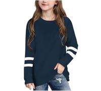 Kid's Summer T-Shirt Cute Stripes Crewneck Short Sleeve Pullover Boys Girls Preppy Y2k T Shirts Boys Girls Street Blouse for Unisex Teenage Back to School Lounge Party Holiday Tee
