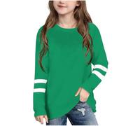 Kid's Summer T-Shirt Cute Stripes Crewneck Short Sleeve Pullover Boys Girls Preppy Y2k T Shirts Boys Girls Street Blouse for Unisex Teenage Back to School Lounge Party Holiday Tee