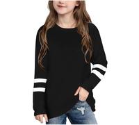 Kid's Summer T-Shirt Cute Stripes Crewneck Short Sleeve Pullover Boys Girls Preppy Y2k T Shirts Boys Girls Street Blouse for Unisex Teenage Back to School Lounge Party Holiday Tee