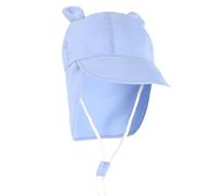 Kids Sun Hat with Wide Brim and Neck Flap UV Protection UPF 50+ Adjustable Toddler Summer Beach Swimming Hat for Boys Girls Age 1-4 Years (UK, Age, 2 Years, 4 Years, Blue)