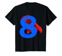 Kids Superhero 8 Year Old Boy Superhero 8th Birthday T-Shirt