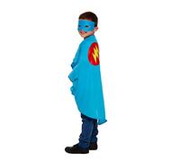 Kids Superhero Cape Fancy Dress (Blue)