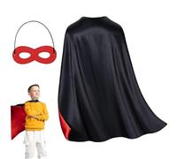 Kids Superhero Capes with Mask, 27.56 inch Double-Sided Cape and Masks for Kids, Ideal for Halloween, Cosplay, and Parties