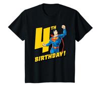 Kids Superman 4th Birthday T-Shirt