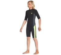 Billabong Absolute 2/2 Mm Junior Short Sleeve Back Zip Shorty Black 16 Years Boy