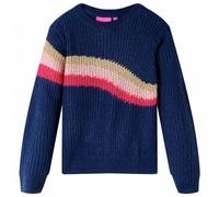 (128) Kids' Sweater Children Toddler Pullover Kids' Sweatshirt Knitwear Knitted Navy