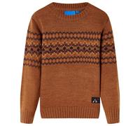 Kids' Sweater Knitted Cognac 128