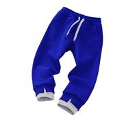 Kids Sweatpants Girls 2-10Y Drawstring Elasticated High Waist Joggings Tracksuit Full Length Side Split Cuffed Ankles Jogs Trousers Funny Eco-Friendly Jogger Beach & Party Outfits Blue 2 Years