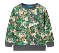 Kids' Sweatshirt Children Long Sleeves Pullover Clothes Kids' Top Old Petrol vid