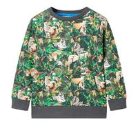 Kids' Sweatshirt Children Long Sleeves Pullover Clothes Kids' Top Old Petrol vid
