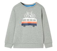 Kids' Sweatshirt Children Long Sleeves Pullover Kids' Top Light Khaki Melange vi