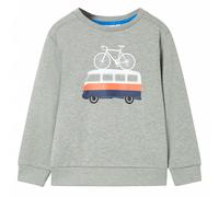 Kids' Sweatshirt Children Long Sleeves Pullover Kids' Top Light Khaki Melange vi