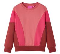 Kids' Sweatshirt Colour Block Pink and Henna 140