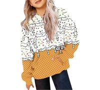 Kids Sweatshirts Hoodie Graphic Hoodies for Teen Girls Soft Oversized Cozy Comfort and Fashionable Casual Hoody Sportswear School Sweatshirt Long Sleeve Streetwear White