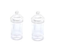 Kids Sweets Pick n mix Candy Buffet Party Victorian Style Clear Plastic Sweet Jar Holder Set of 2 Two 500ml Great for Wedding Birthday Baby shower Party