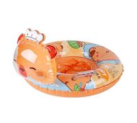 Kids Swim Float with Car Seat - Inflatable Life Ring for and Kids Pool Training, Capybara Design Water Seat for Bathtub Games Beach and Summer Outdoor Play, PVC Material