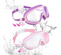 Kids Swim Glass, Goggles Diving Glasses, 2.6x6.5in Anti Fog Eyeglass, leak-proofSwims Eye Wear, Uv Protection Goggles for summer, Swimming Lessons, or Vacations