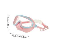 Kids Swim Goggles 2 Pack | Wide View Swimming Goggles with UV & Anti-Fog | Adjustable Strap & 3 Nose Pieces | Pool for Boys Girls Age 3-14 | Soft Seal Comfort | Swim Gear for Kids