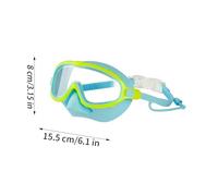 Kids Swim Goggles 2 Pack | Wide View Swimming Goggles with UV & Anti-Fog | Adjustable Strap & 3 Nose Pieces | Pool for Boys Girls Age 3-14 | Soft Seal Comfort | Swim Gear for Kids