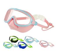 Kids Swim Goggles with Nose Cover, 2025 Upgrade Toddler Goggles Swim Mask with HD Large Frame, Anti-Fog No Leak Diving Mask for Kids Youth (E)