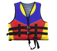 Kids Swim Vest Float Armbands, Toddler Jacket-Style Swimming Buoyancy Flotation with Adjustable Straps Children Float Jacket Swimming Learning for Boys Girls Red