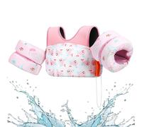 Kids Swim Vest Float Jumper - Pink Whale 33-66 lb