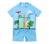 Kids Swim Vest One Piece Toddler Swimming Costume Girls Float Suits,Rash Guard Swimsuit Buoyancy Floatsuit with 1/4 Zip Sun Shirt UPF50+ Swimwear Bathing Suit Top
