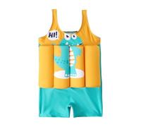 Kids Swim Vest One Piece Toddler Swimming Costume Girls Float Suits,Rash Guard Swimsuit Buoyancy Floatsuit with 1/4 Zip Sun Shirt UPF50+ Swimwear Bathing Suit Top