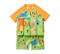 Kids Swim Vest One Piece Toddler Swimming Costume Girls Float Suits,Rash Guard Swimsuit Buoyancy Floatsuit with 1/4 Zip Sun Shirt UPF50+ Swimwear Bathing Suit Top