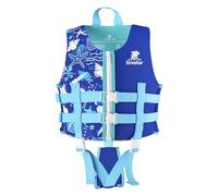 Kids Swim Vest with Adjustable Strap, CE Safety Certified, Grestar Toddler Swimming Training Vest Buoyancy Float Jacket for Boys Girls Age 2-9 Years/15-35KG