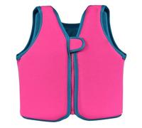 Kids Swim Vest with Front Zipper Design for Easy Use, Life Jacket Ideal for Swimming Lessons and Beach Activities(Pink,L (5-6 Years))