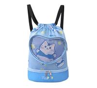 Kids Swimming Bag - Beach Drawstring | Lightweight Swimming Pool | BOSA Swimming Bag with Dry and Wet Separation, Large Capacity Backpack, Storage Bag, Cat, Fare riferimento alla descrizione, Please