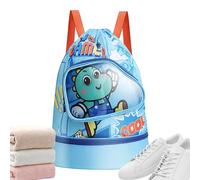 Kids Swimming Bag: Breathable Mesh Material, Quick Dry Texture, Compact Folding Design, Large Inner Compartment, Functional Utility | Swimming Lessons, Gym