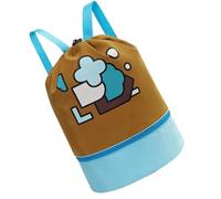 Kids Swimming Bags, Kids Swimming Bag - Cartoon Oxford Waterproof Swimming Backpack Bag | Sports Bag with Adjustable Straps Large Pool Bag, mocha, Fare riferimento alla descrizione, Please refer to