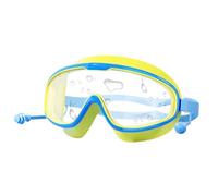 Kids Swimming Goggles, Cry-stal Clear Swim Goggles, HD Anti-Fog Waterproof Adjustable Safety Equipment Protection Wide Vision for Racing Training Snorkeling Diving Beach Lake Competition
