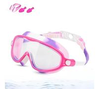 Kids Swimming Goggles, Kids Goggles Wide View Anti-Fog UV Protection No Leaking Swimming Goggles for 3-14 (B#)