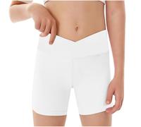 Kids Swimming Shorts V Pr tection Childrens Beach Bottoms Stretchable Swim Pant Flat Seams Breathable Quick Drying Pants Sports Gym PE Cycling Bickle Summer 4 13 Years (White, 13-14 Years)