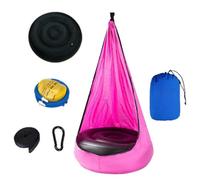 Kids Swing Seat with Inflatable Cushions, Outdoor Hanging Chair with Air Cushion, Comfortable And Breathable, Tear-fabric, to Breakage And Rust, Easy to Carry,140 * 702cm,B