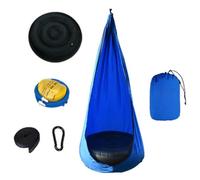 Kids Swing Seat with Inflatable Cushions, Outdoor Hanging Chair with Air Cushion, Comfortable And Breathable, Tear-fabric, to Breakage And Rust, Easy to Carry,140 * 702cm,A