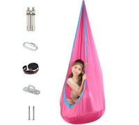 Kids Swing Seat with Inflatable Cushions, Outdoor Hanging Chair with Air Cushion, Safety Against Rollover, Load Capacity: Approximately 80kg, Easy to Carry,150 * 70cm,D