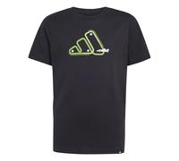 adidas Kids Logo T-Shirt Junior Short Sleeve Lifestyle Black 9-10 Years