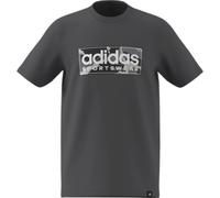 adidas Boy's CAMO Linear Junior Boys Graphic TEE, Grey Five, 11-12 Years