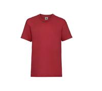 Kid's T-shirt Fruit of the Loom Valueweight 165 Rouge 9/11 ans