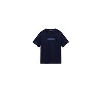 Kid's T-shirt Napapijri New Box Logo Bleu 8 ans